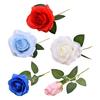 Artificial Rose Flower Realistic Fake Silk Flower Branch Home Office Wedding Party Table Centerpiece DIY Vase Faux Bloom Decoration