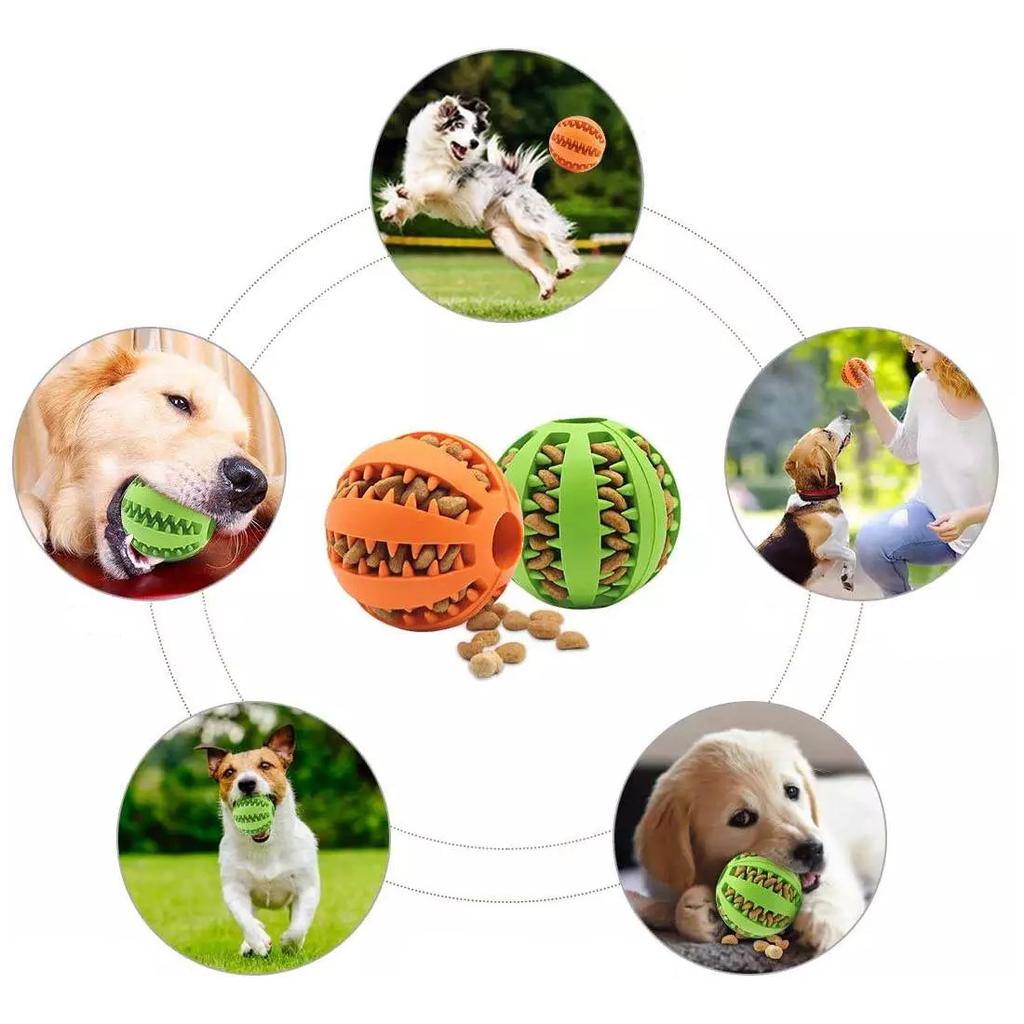 5 cm Interactive Treat Dispensing and Teeth Cleaning Dog Chew Ball