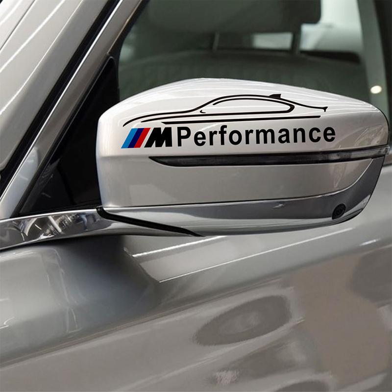 2Pcs Car Rearview Mirror Badge 3D Sticker &Decal Accessories For BMW M E34 E36 E60 E90 E46 E39 E70 F10 F20 F30 X5 X6 X1 M3 M5 M6 E71 F01 F02 F87