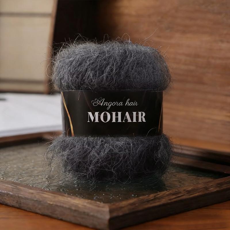 25g/Ball Soft Winter Hand Knitting Material DIY Alpaca Mare Fur Ball Warm Plush Chunky Mohair Yarn Scarf Luxury