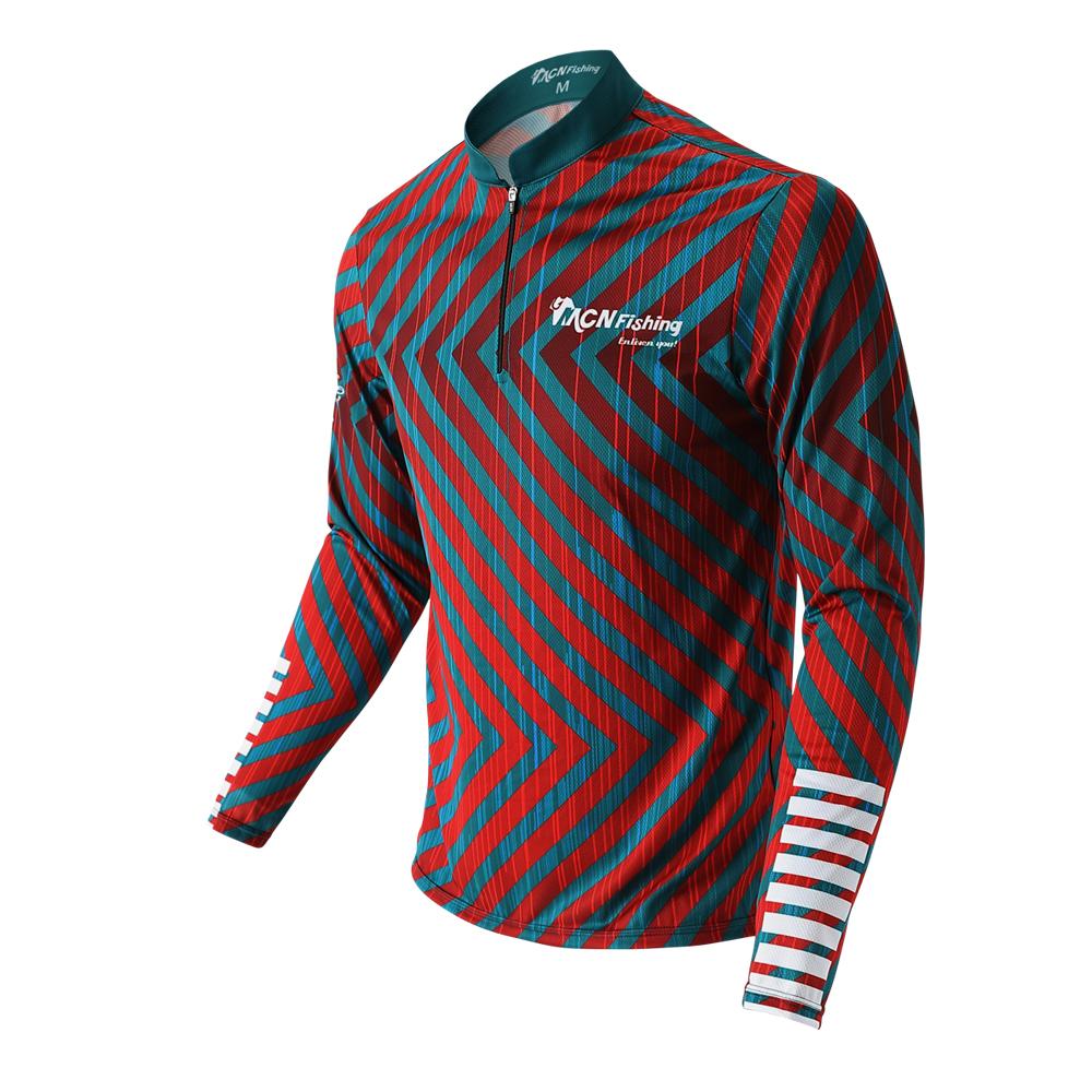 Mcn Sports Diagonal Fishing Jersey Notation/L