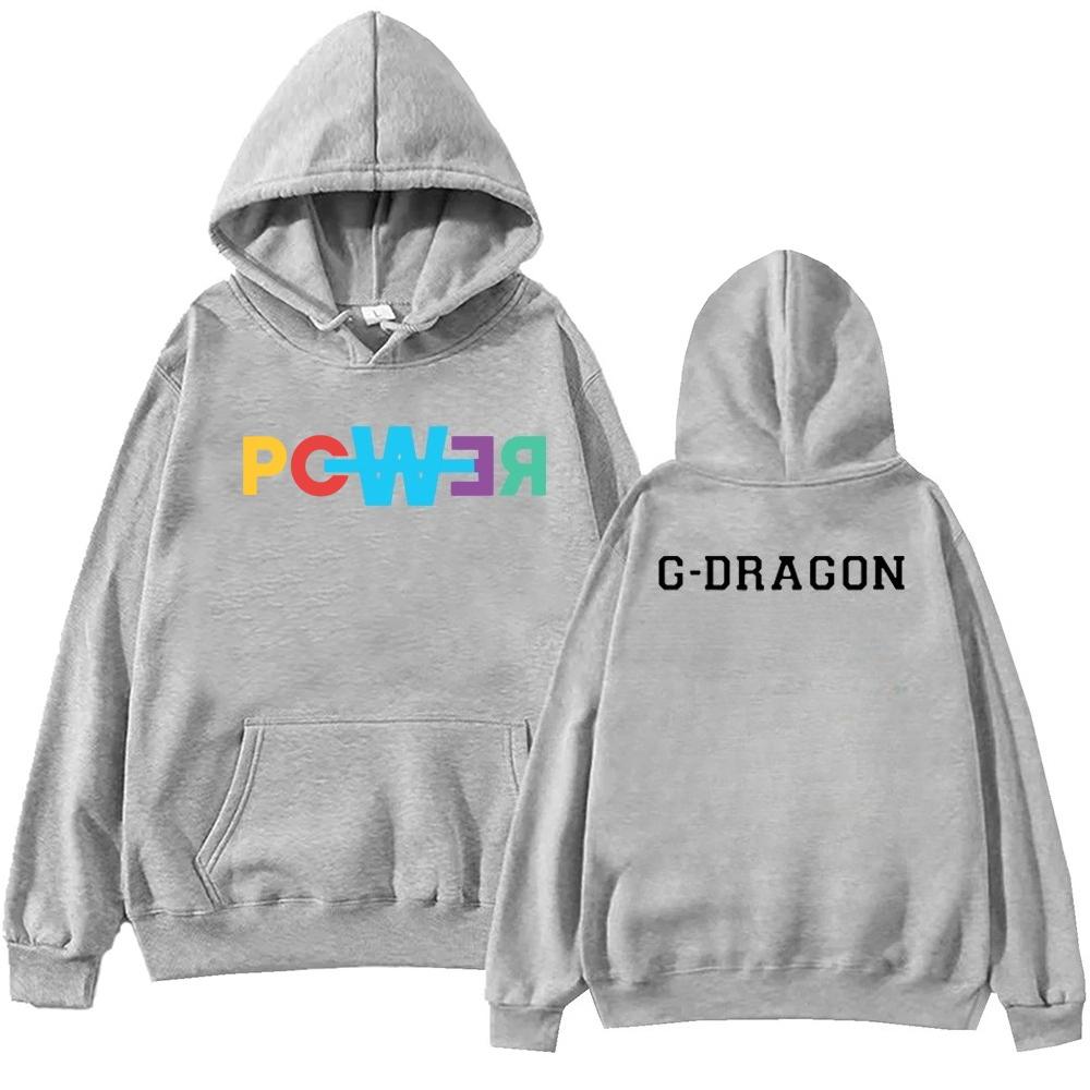 

G Dragon POWER Same Hoodie Harajuku Hip Hop Hoodie Sweatshirt XL