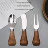 Vertical Wooden Handle Butter Jam Butter Knife Spoon Spread Sauce Cheese Spread Bread Cheese Butter Knife Fork Tableware
