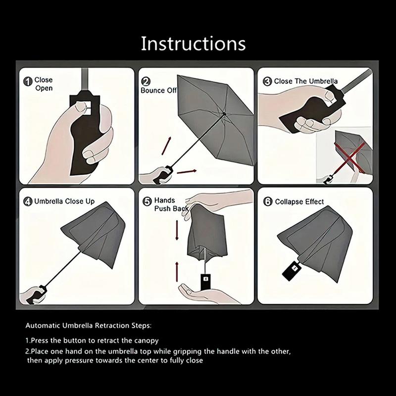 0106 Vintage Native American Style Animals  pattern, automatic folding umbrella, portable and foldable design, 8 ribs, a Christmas or birthday gift.