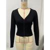 Women's Spring and Autumn Button Cardigan Knit Sweater