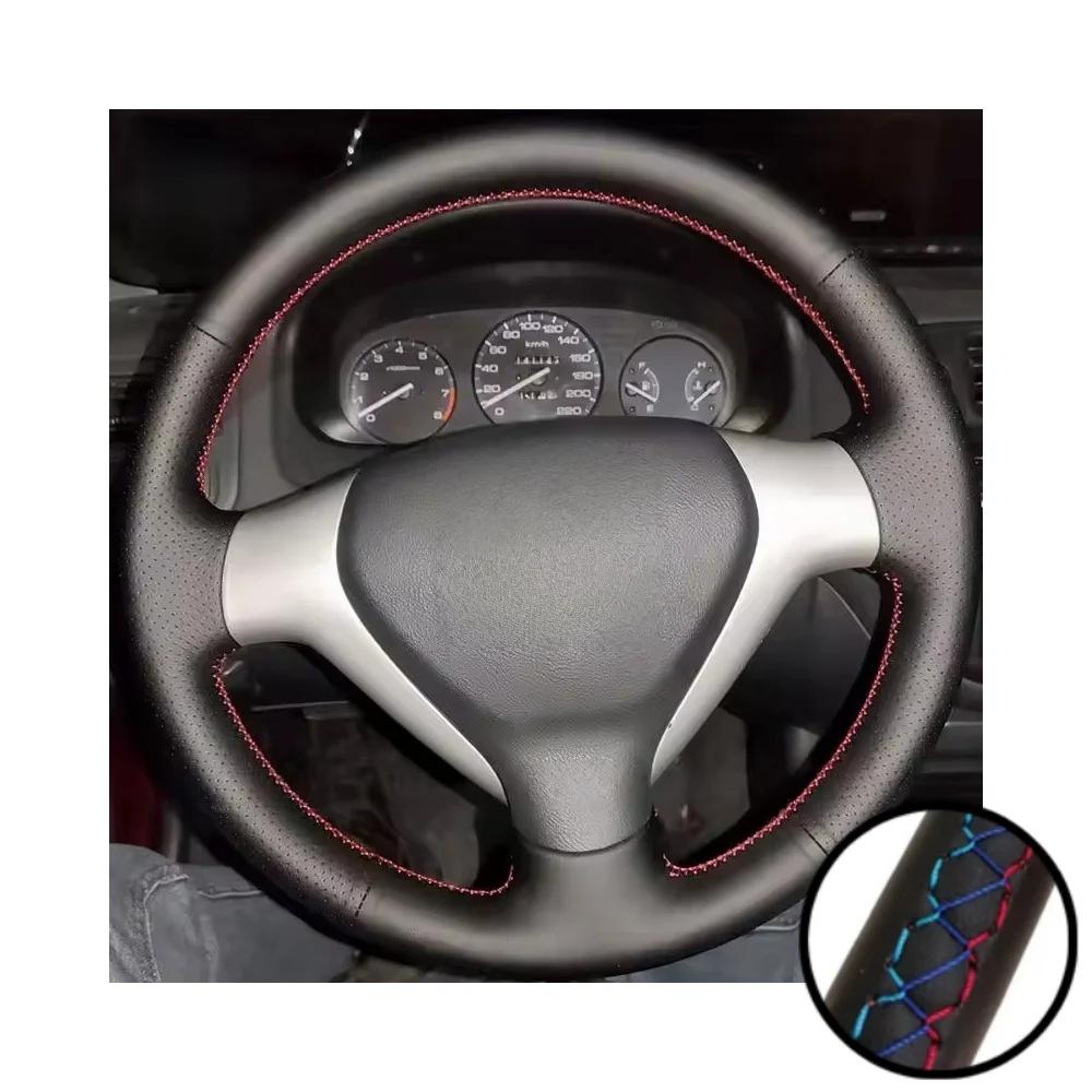 Car Interior Steering Wheel For Honda City Jazz Fit 2007 2008 Car Interior Steering Wheel Perforated Microfiber Leather Cover