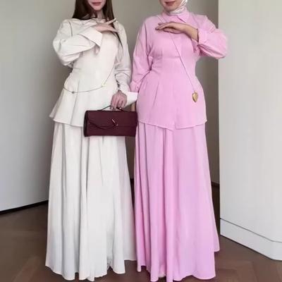 Cross-border European and American Women's Clothing 2026 Autumn New Waist Shirt Top Big Swing Skirt