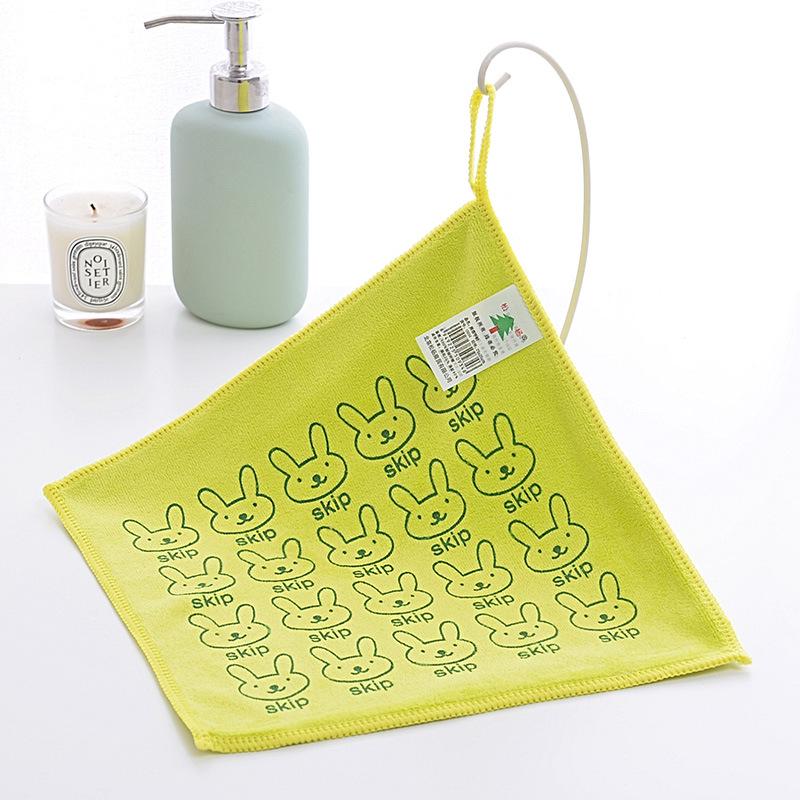 Cute Cartoon Rabbit Microfiber Hand Towel Washcloth