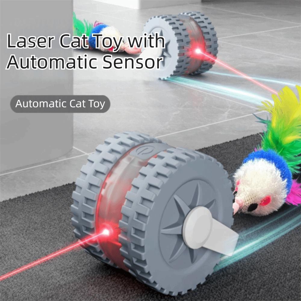 Electronic Infrared Laser Teaser Silent Rolling Interactive Cat Teaser Ball  for Kitten