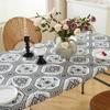 1pc Rectangle Vinyl Picnic Table Cloth Waterproof Elastic Fitted Table Covers Outdoor Table Cover for Camping Dining Indoor