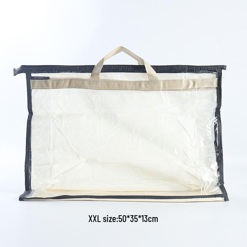 Transparente PVC-Staubschutzhülle zur Aufbewahrung von Handtaschen zum Aufhängen - Wasserdichter Lederbeutel-Schutz