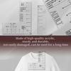 T-shirt Chest Logo Guide Ruler Left Chest Logo Placement Tool Clear Acrylic Sewing Ruler Embroidery Placement Guide