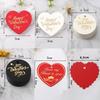 100pcs Heart Shaped Cards Valentine's Day Tags Red Hanging Decoration Gift Labels DIY Hand Gift Hanging Tag
