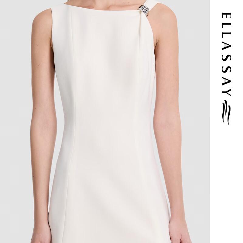 ELLASSAY 2026 Summer Asymmetrical Shoulder Mid-length Dress