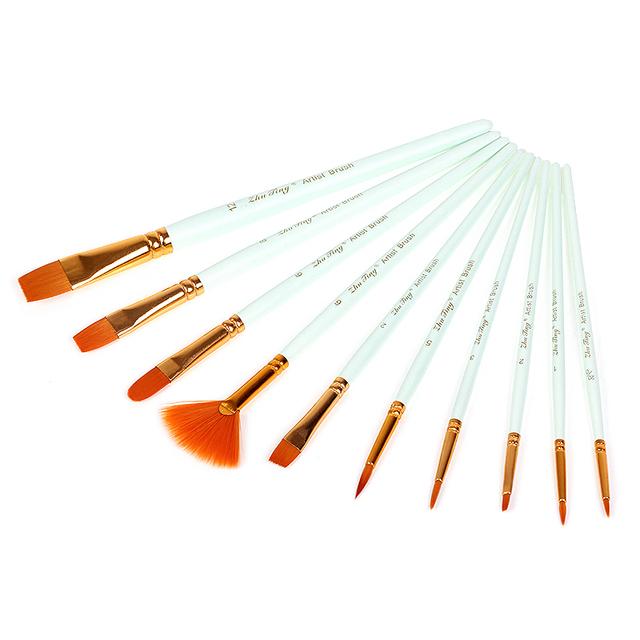 10Pcs Watercolor Painting Brush Art Supplies Nylon Hair Children Gift Free Ship 10Pcs Watercolor Painting Brush Art Supplies Nylon Hair Children Gift Free Ship