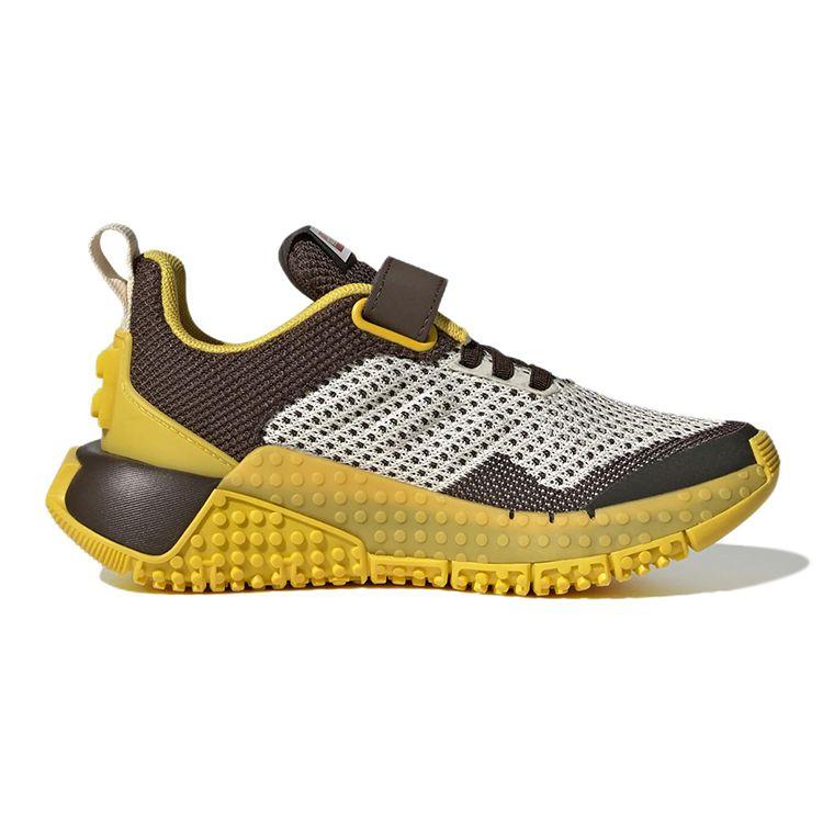Adidas Lego X  Sport Pro K Comfortable Durable Low-Top Kids Running Shoes Kids Sneaker White Brown Yellow GW3978