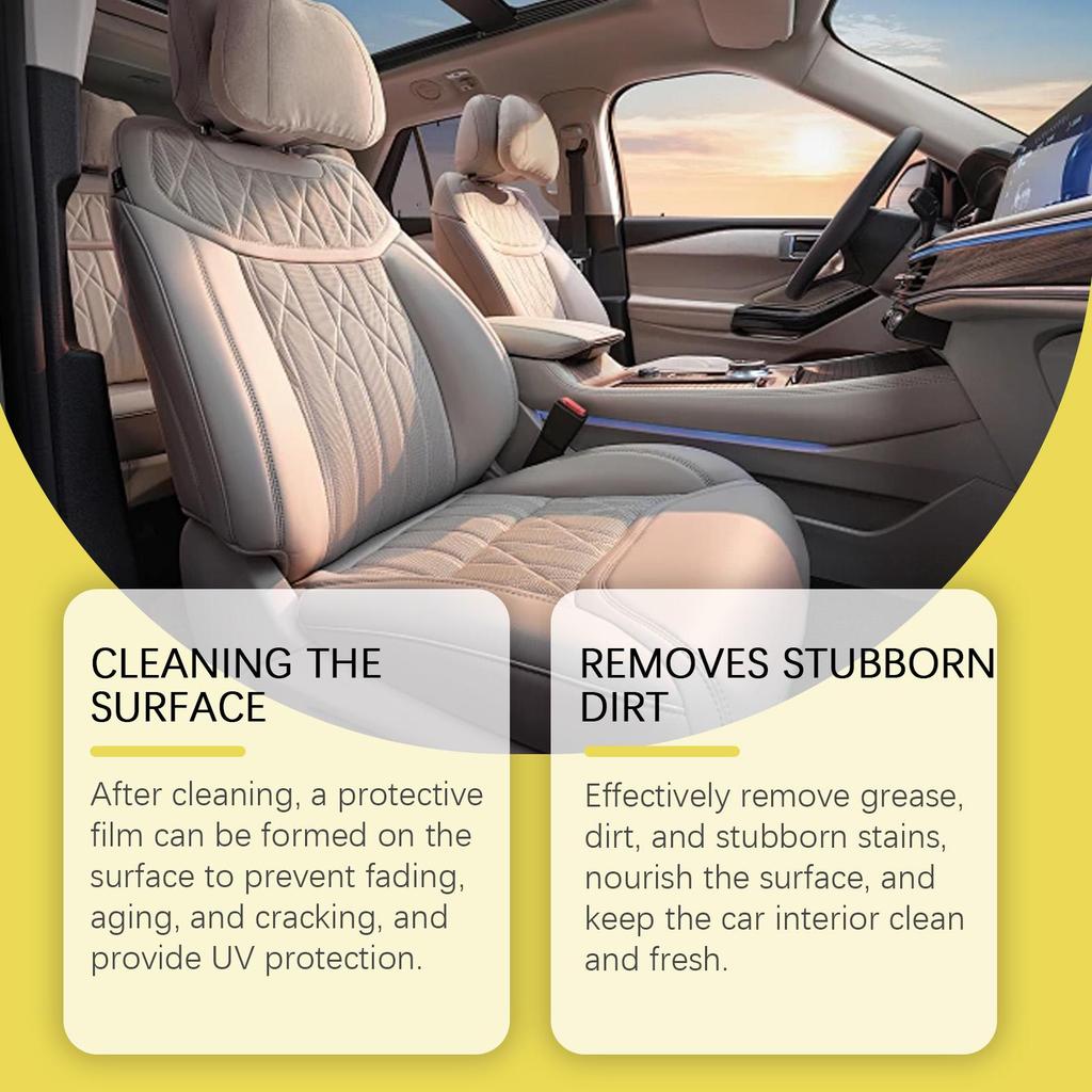 Rayhong Multifunctional Foam Car Cleaner Interior Dashboard Seat Cleaner Stain Remover Car Care Maintenance 100ml