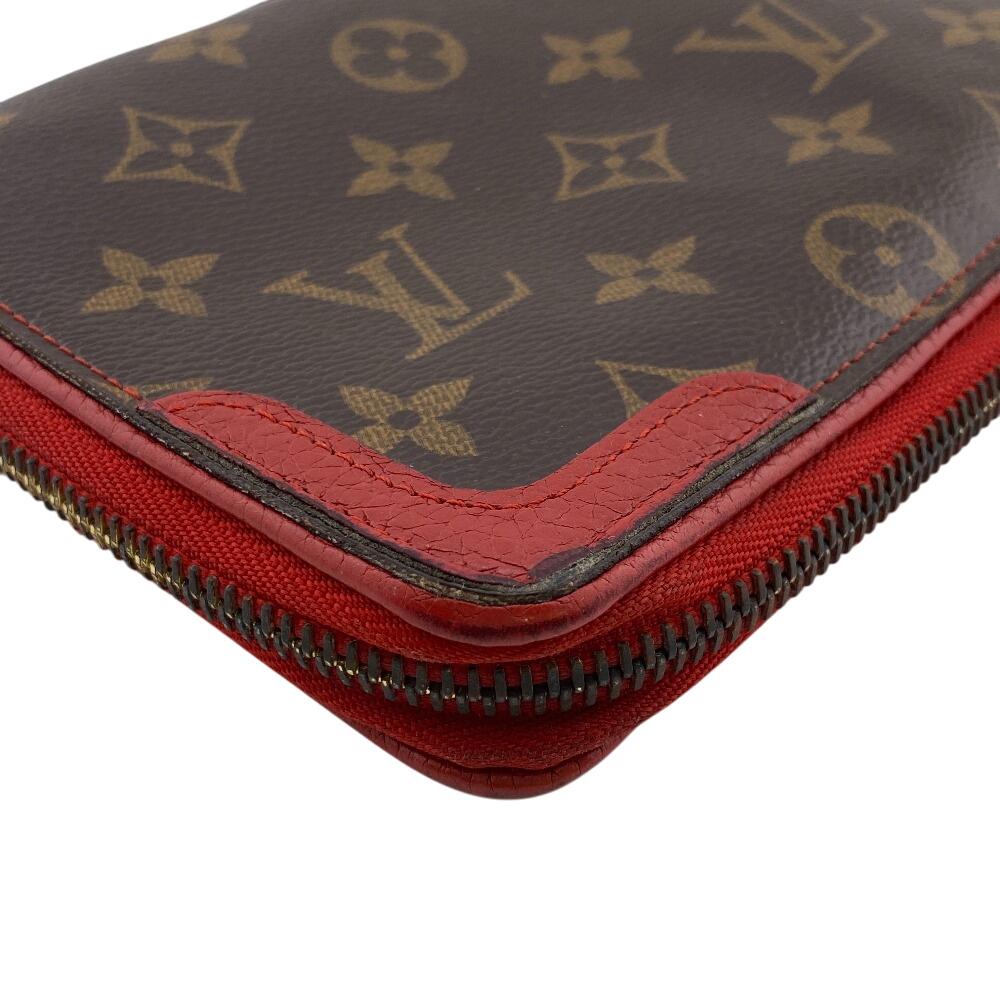 Louis Vuitton M61452 Zip Around Monogram Retiro Daily Organizer Purse Brown Monogram Unisex Used