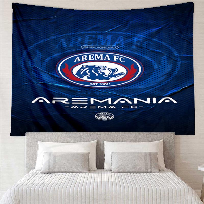 1PC Arema Football club Printed Tapestry Room Decoration Wall Hanging for Living Room Bedroom, dormitory, Birthday and Christmas gifts