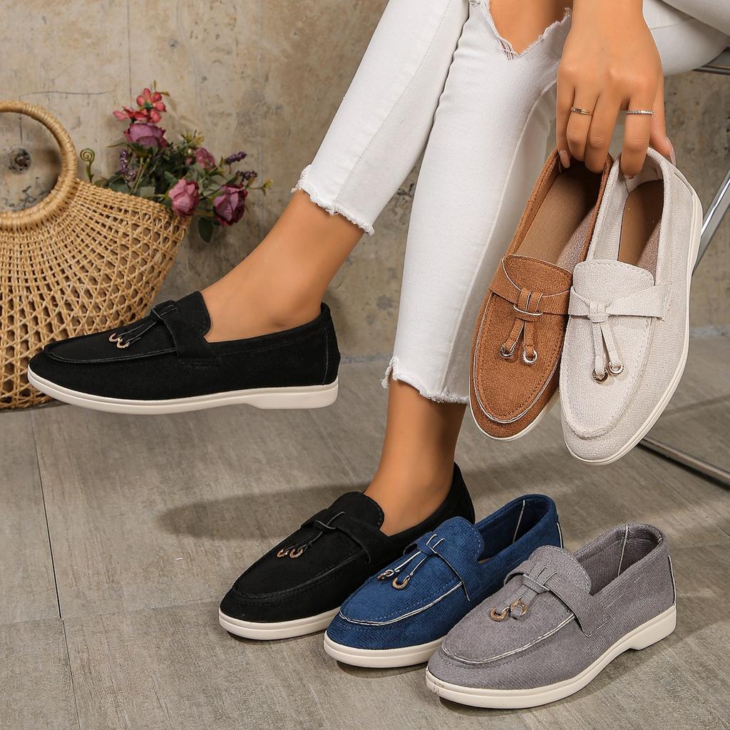 Women Casual Single Shoes Spring Autumn One Foot Lazy Person Bean Shoes Loafers