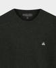 BROOKS BROTHERS Wool Solid Sweater (Dark Green) (Bbwrmog402)