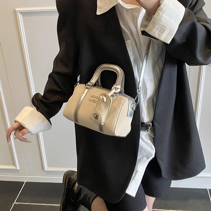 Popular Small Bag Women's New Fashion Contrasting Color Versatile Messenger Bag Portable Pillow Bag