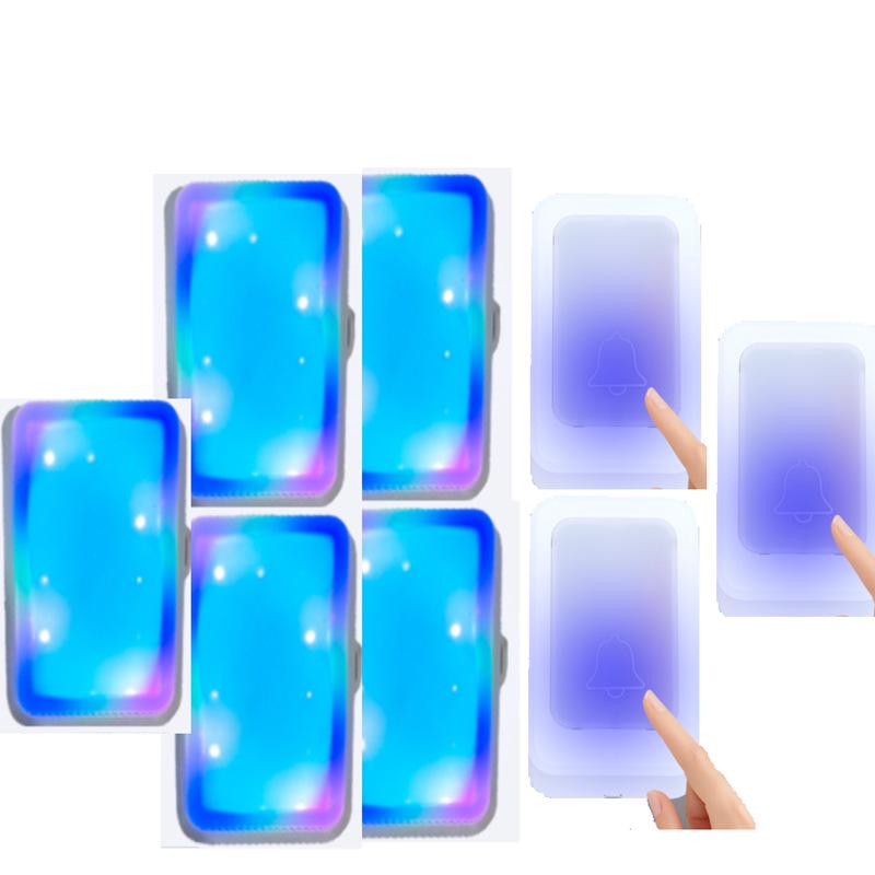 Electronic Flashing Doorbell for Deaf-Mute Seniors with Remote Control and Seven-Color Light