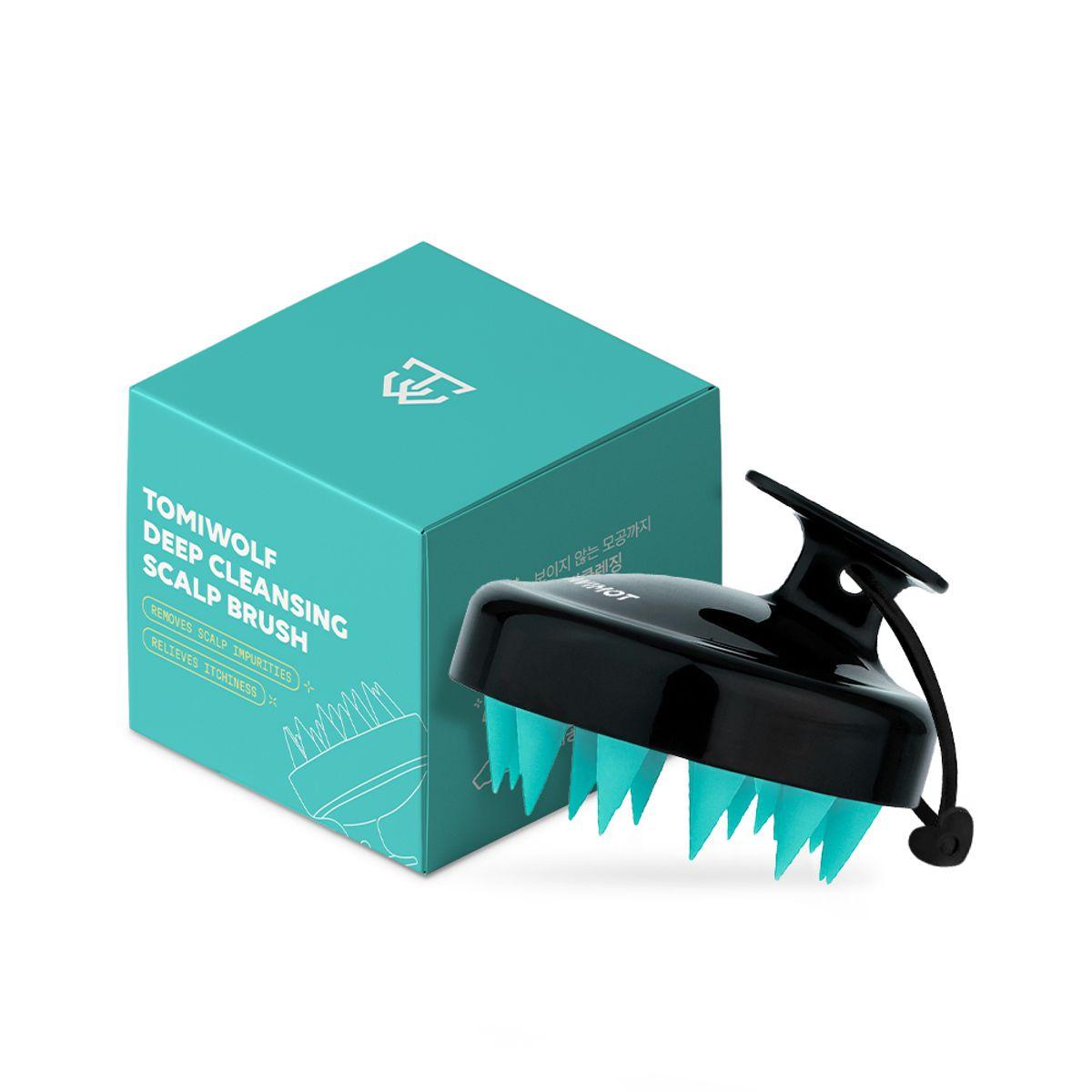 Deep cleansing scalp brush