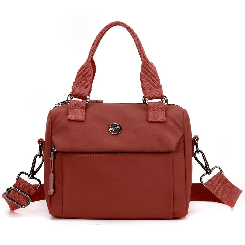 

Большая вместительная сумка через плечо, водонепроницаемая нейлоновая сумка для женщин, легкая сумка через плечо красный