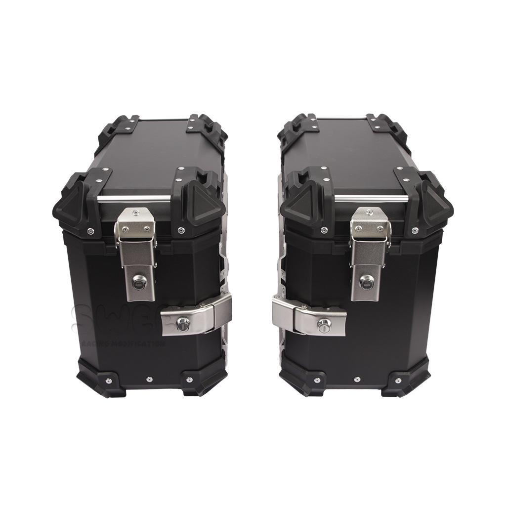 Universal Motorcycle Aluminum Side Boxes – Waterproof, Anti-Collision, Quick Release (18L/28L/35L)