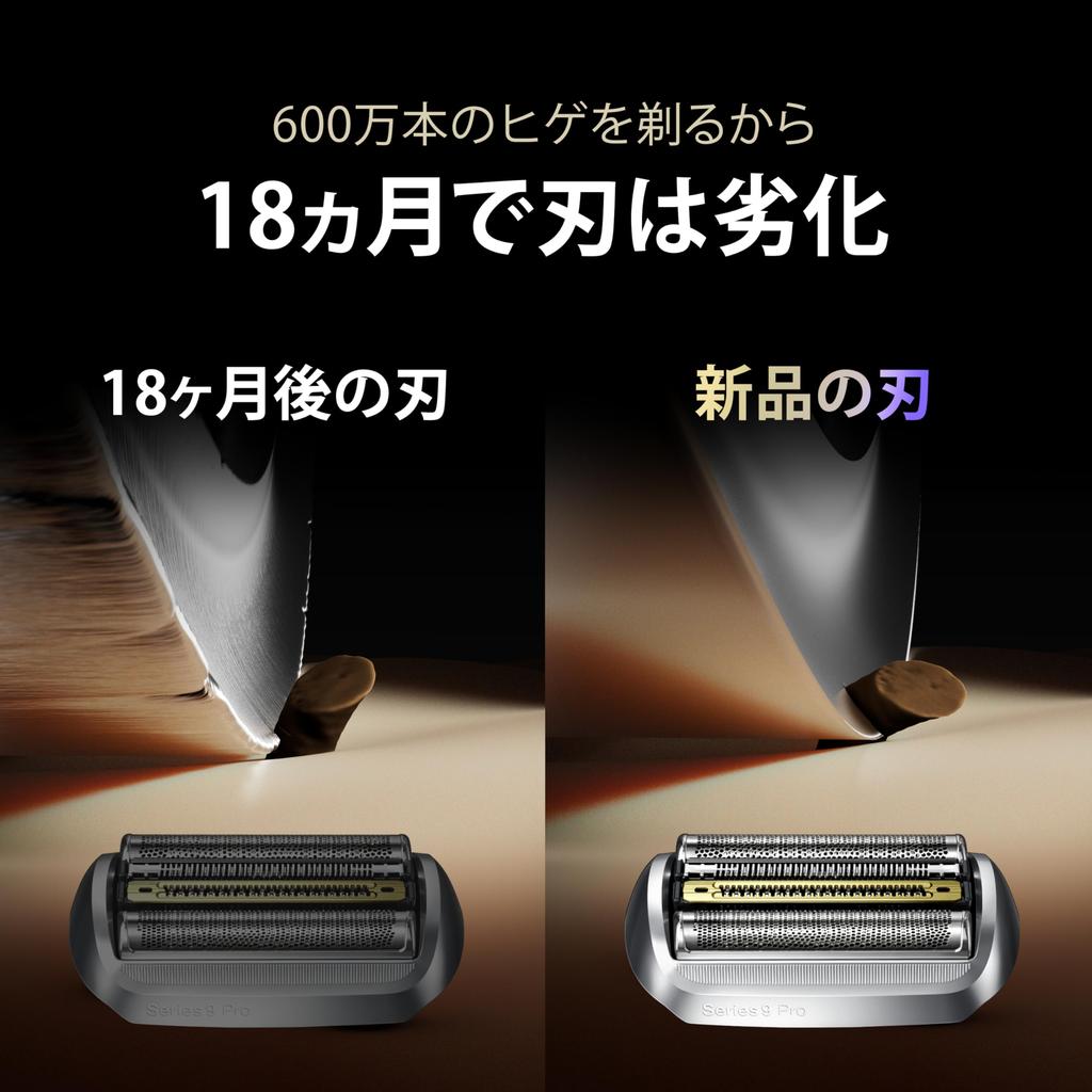 Braun Series 9 Replacement Value Pack of Shaver Compatible with All Series Years Supply [Genuine] Blades, 2, [100% Performance] 9, 1.5