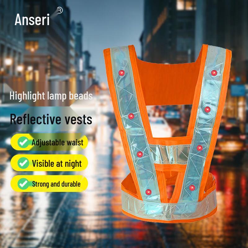 Ansaierui LED Reflective Safety Vest