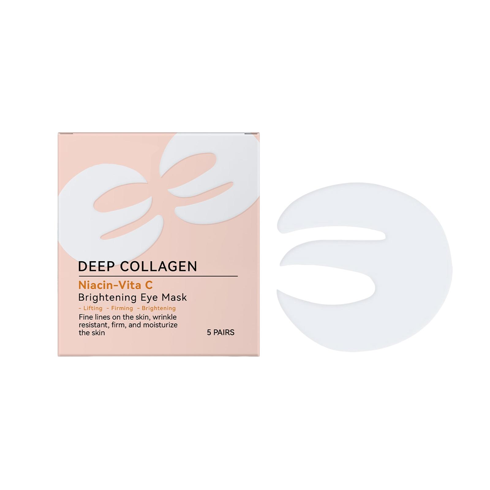

Collagen Eye Mask Hydrates, Softens The Eye Area, Enhances , And Improves Roughness,5ML білий