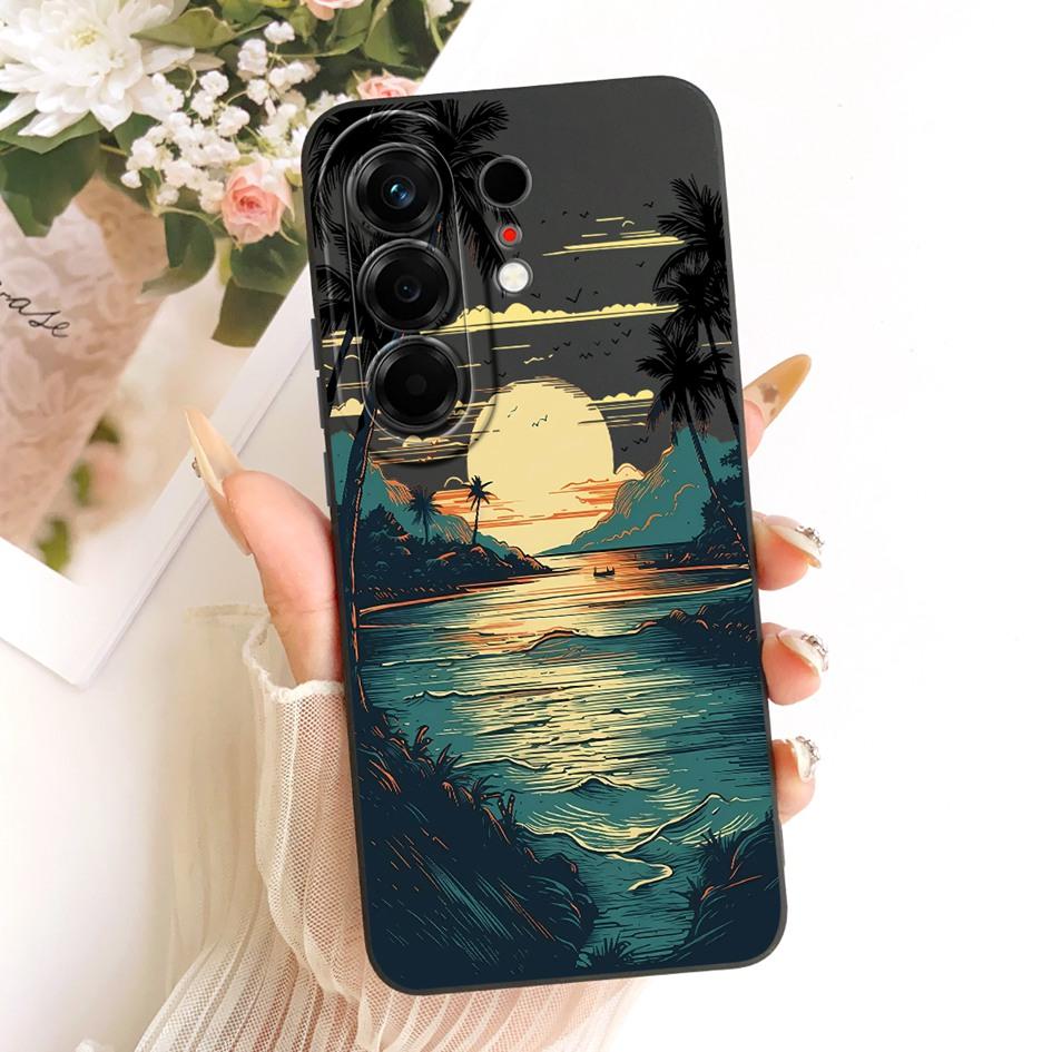 Für Tecno Camon 50 4G CN5 Hülle Camon 50 Pro 4G CN5c Abdeckung Niedliche Cartoon Weiche Silikonhülle Für Tecno Camon 50 Pro 5G CN7c Stoßfänger