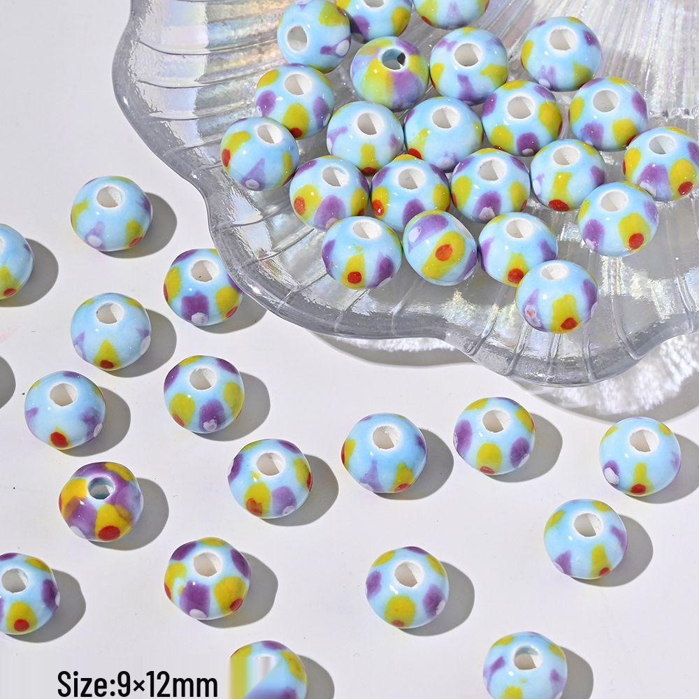 Blue Series Japanese Ceramic Seashell & Heart Beads for DIY Jewelry