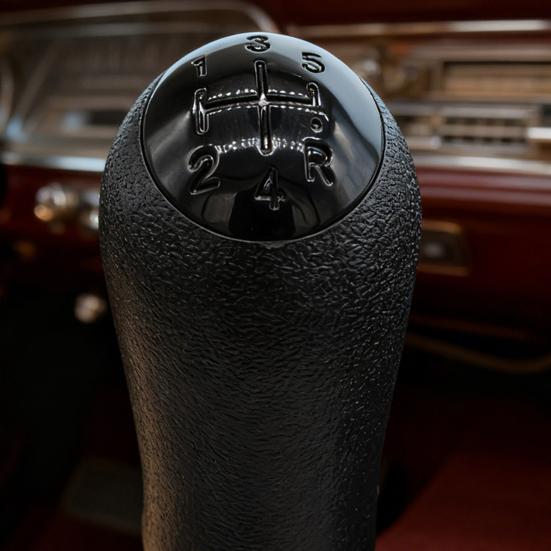 Yousheng 5-Speed Gear Shift Knob for Renault Ergonomic Replacement Handle Universal Car Gear Shift Lever Handle Dust-Proof Cover Black Gear Lever