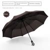 70% off Men's Business Umbrella 10-Rib Black Coating Automatic Umbrella 3122 Gift Advertising Umbrella Dual-Use Folding Umbrella for Sun and Rain