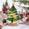 Cartoon Style Eyecatching Wooden Christmas Tree With Diy Features For Cheer Holiday