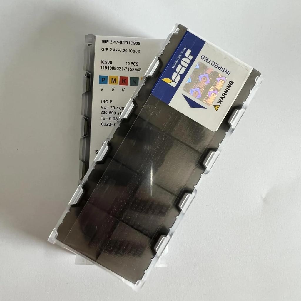 ISCAR / GIP2.47-0.20 IC908  /Industrial Indexable Carbide Inserts 10 PCS