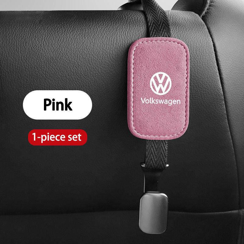 Universal Car Suede Hook High-Quality Headrest Storage Hanger For Volkswagen VW Scirocco Jetta Beetle Golf 4 5 6 Passat Polo B5