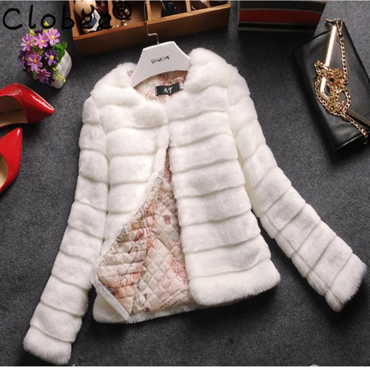 Autumn and winter women's fur coat imitation Rex rabbit hair short top fur integrated versatile European and American thin large size