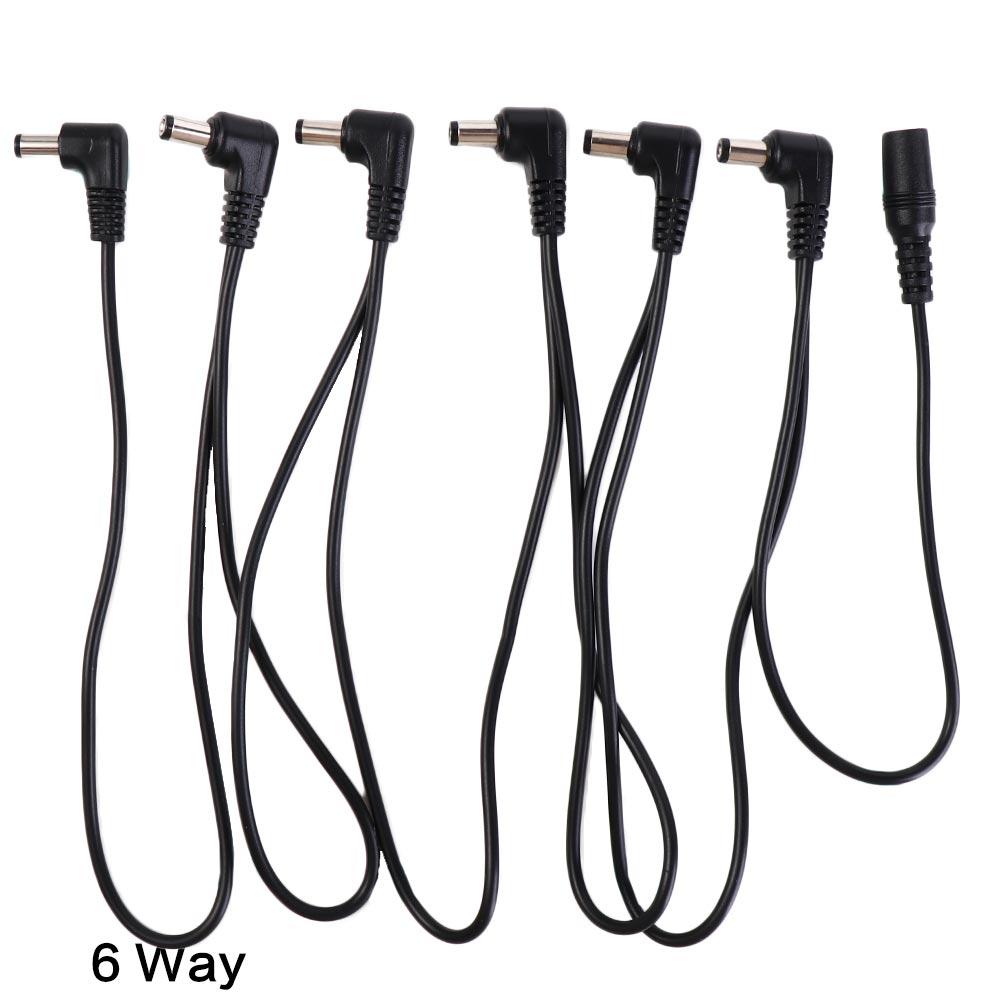 1 to 2 3 5 6 8 10 Ways Daisy Chain Cable 9V DC Power Cord Guitar Pedal Power Cord Copper PVC Guitar Pedal Chain
