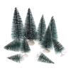 Miniature Xmas Tree Artificial Christmas Tree for Decoration 10Pcs