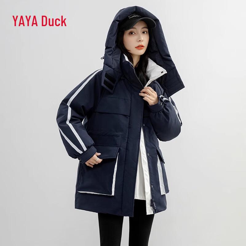 

YAYA Women s Mid-Length Hooded Down Parka S