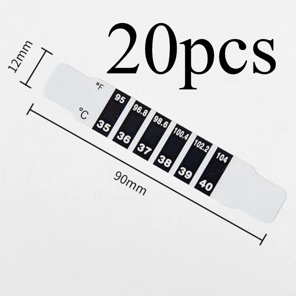 Body Temperature Stickers Household Baby Thermometer Reusable Adults Kids Fever Test Head Strips Forehead Thermometers Tools
