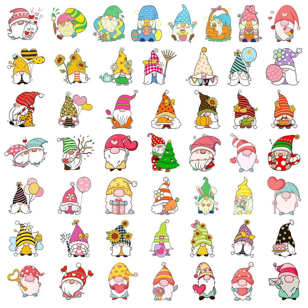 100PCS Christmas Waterproof Stickers Red Holiday Decals for Windows Cups Gifts DIY Stationery Decorations