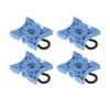 4 Body Clips Nylon Liner Fastener Rivet Push Type Retainer