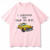 Pánské tričko ve stejném stylu jako Tom I Survived My Trip To NYC Potisk Top Ležérní Bavlněné Tričko Unisex Móda Telekineze Tričko