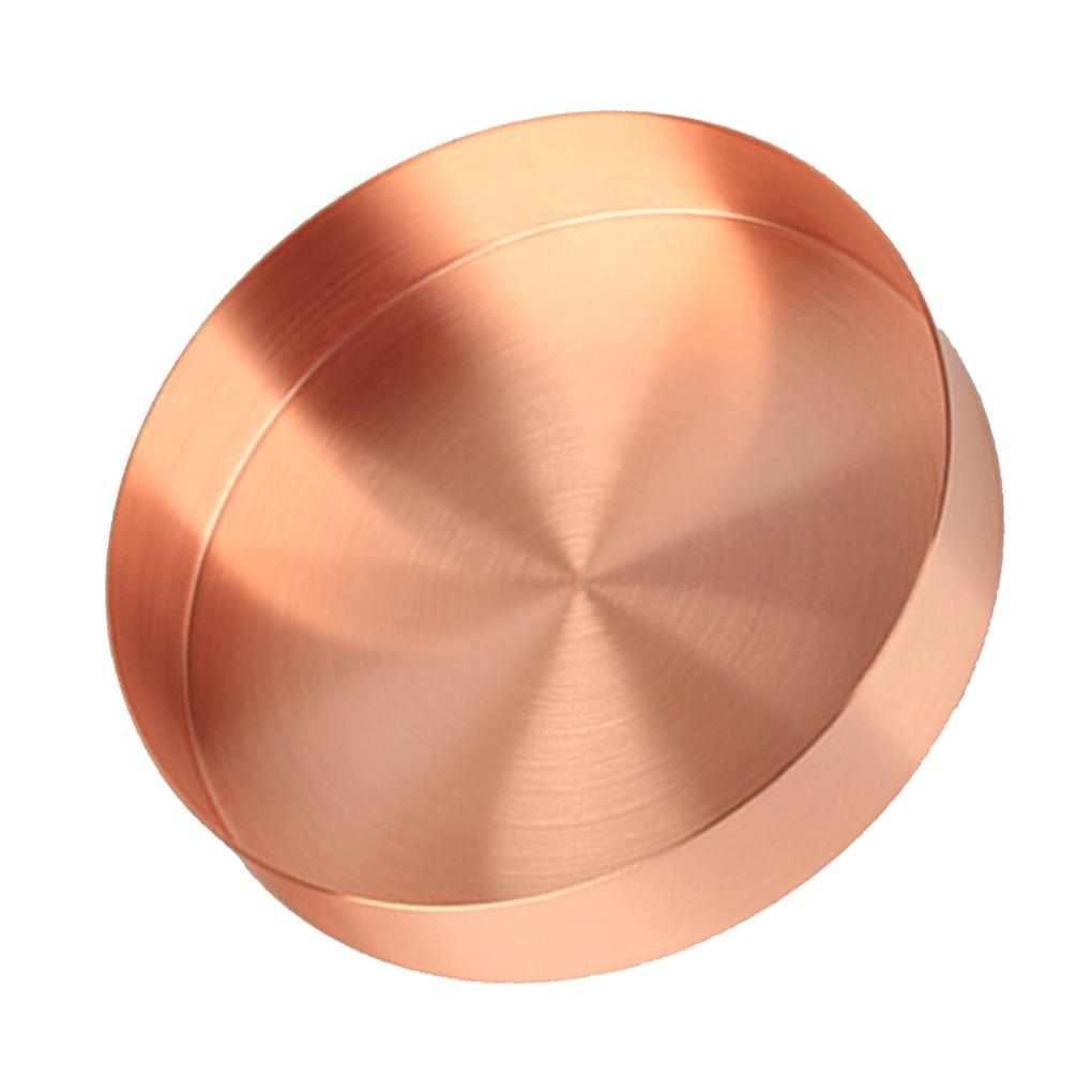 

Винтаж 10-14 см Круглый золотой поднос для сервировки Забитый финиш Металлический лоток