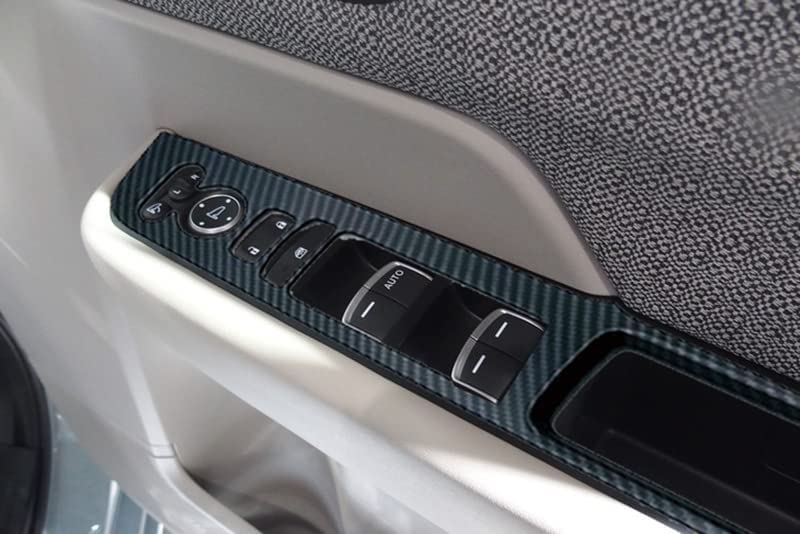 OKAYOHINN ABS Power Window Switch Covers for the New Step Wagon RP Series 2022 and Fiber 4-Piece (RP6, RP7, RP8) (May later) [Carbon Style] ST-BLK